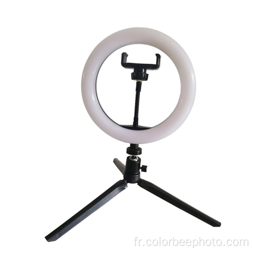 Lampe à anneau de maquillage pour selfie de bureau à DEL USB de 8 po